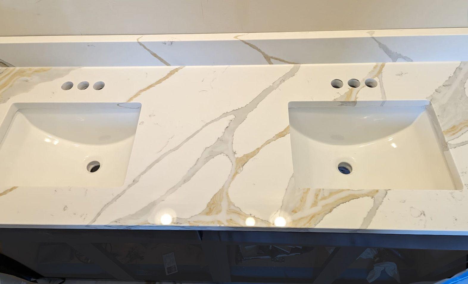 Calacatta Borghini Quartz Vanity