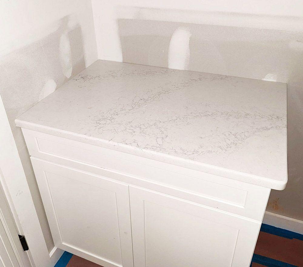 Calacatta Helena Quartz Cabinet Countertop