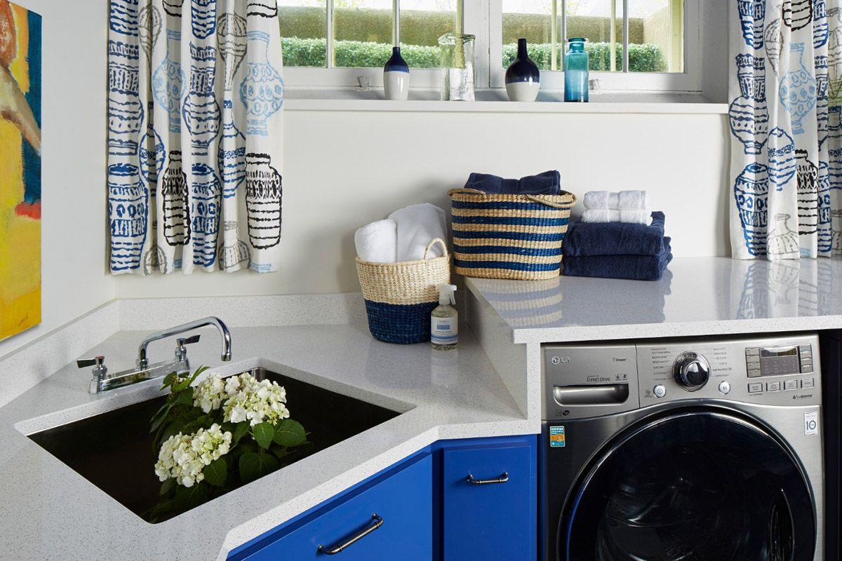 Snowden White Quartz Laundry Room