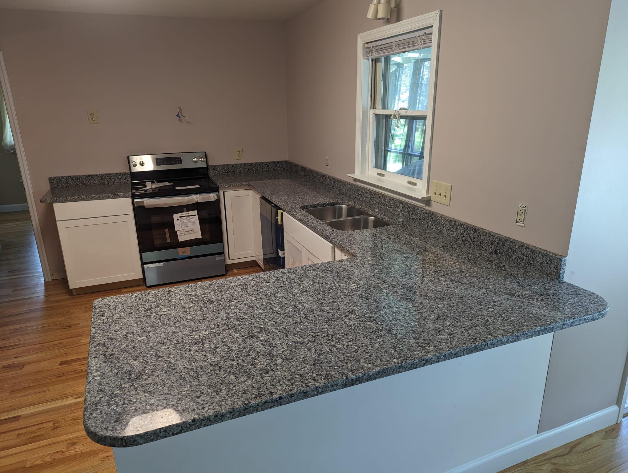 Azul Platino Granite Kitchen Countertops