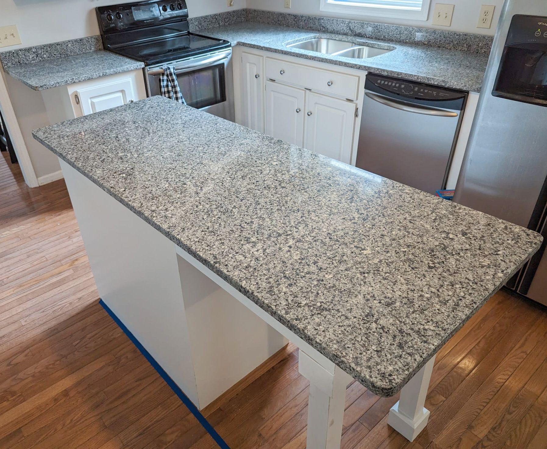 Azul Platino Granite Kitchen Countertops