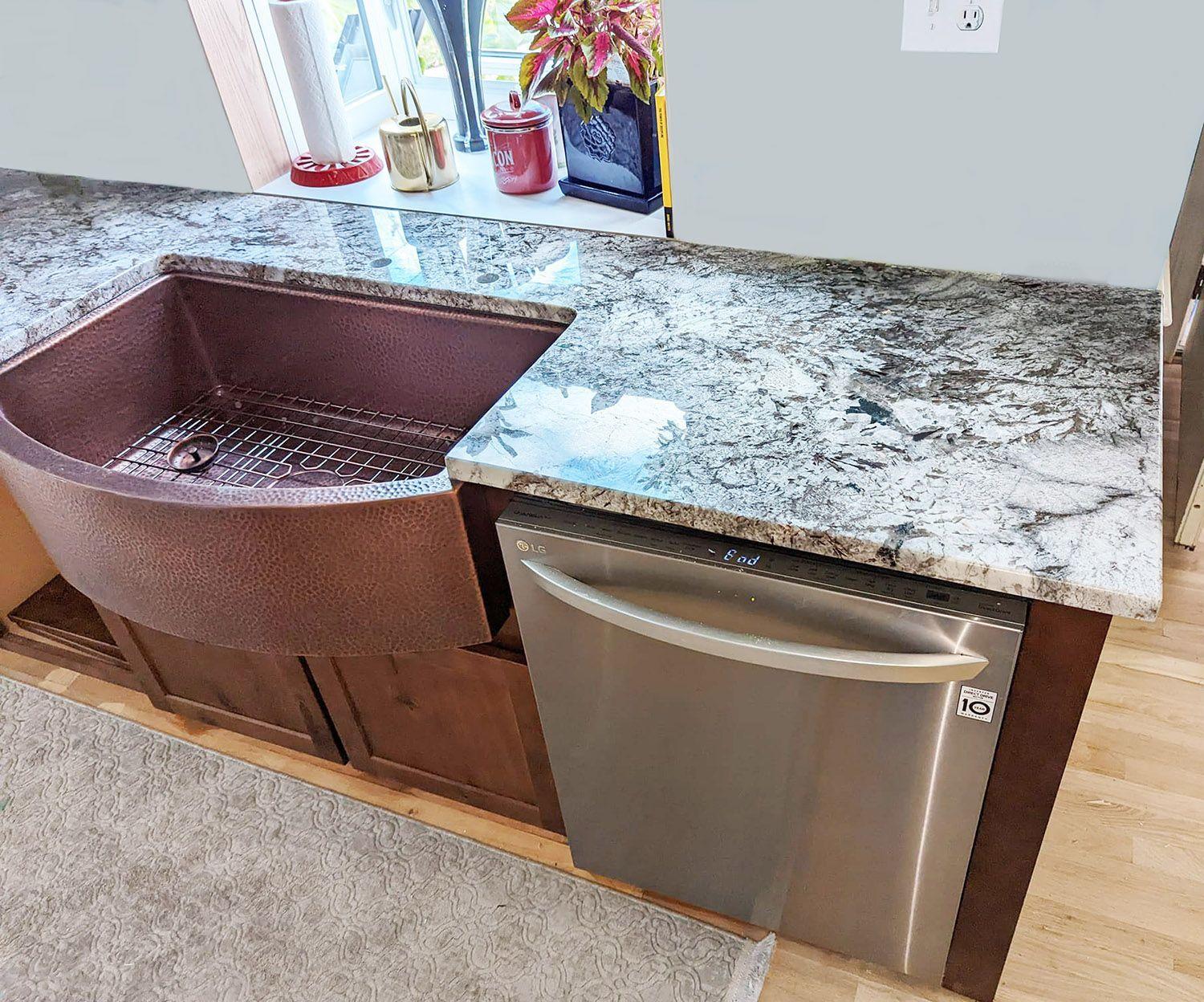 Bianco Antico Granite Countertop With Sink