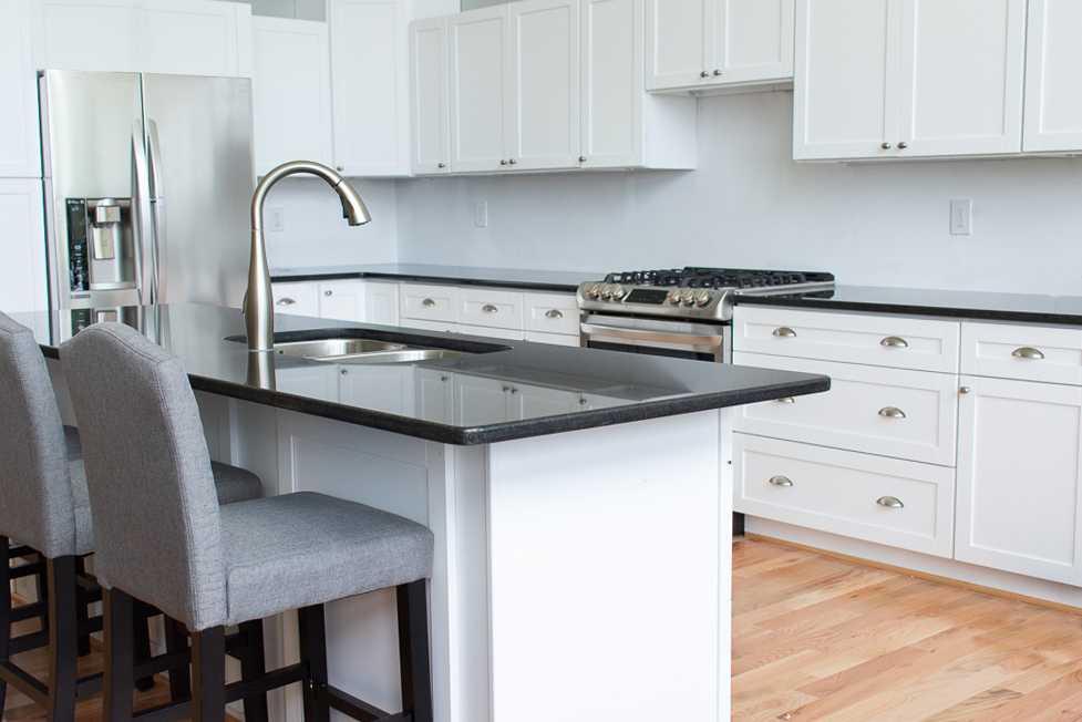 Black Pearl Granite Kitchen Island