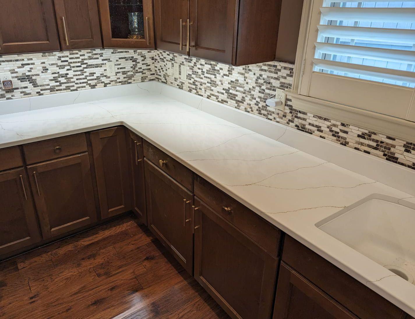 Calacatta Sienna Quartz Countertops