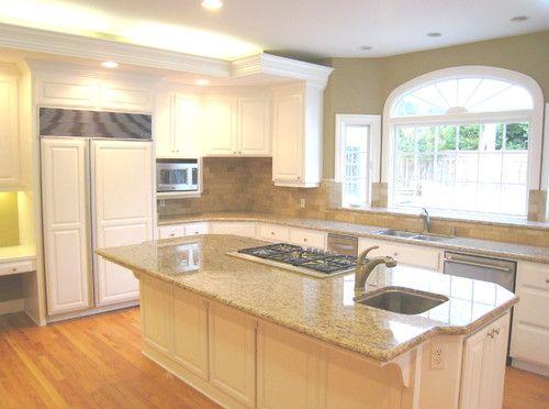 Giallo Ornamental Granite Island Countertop 