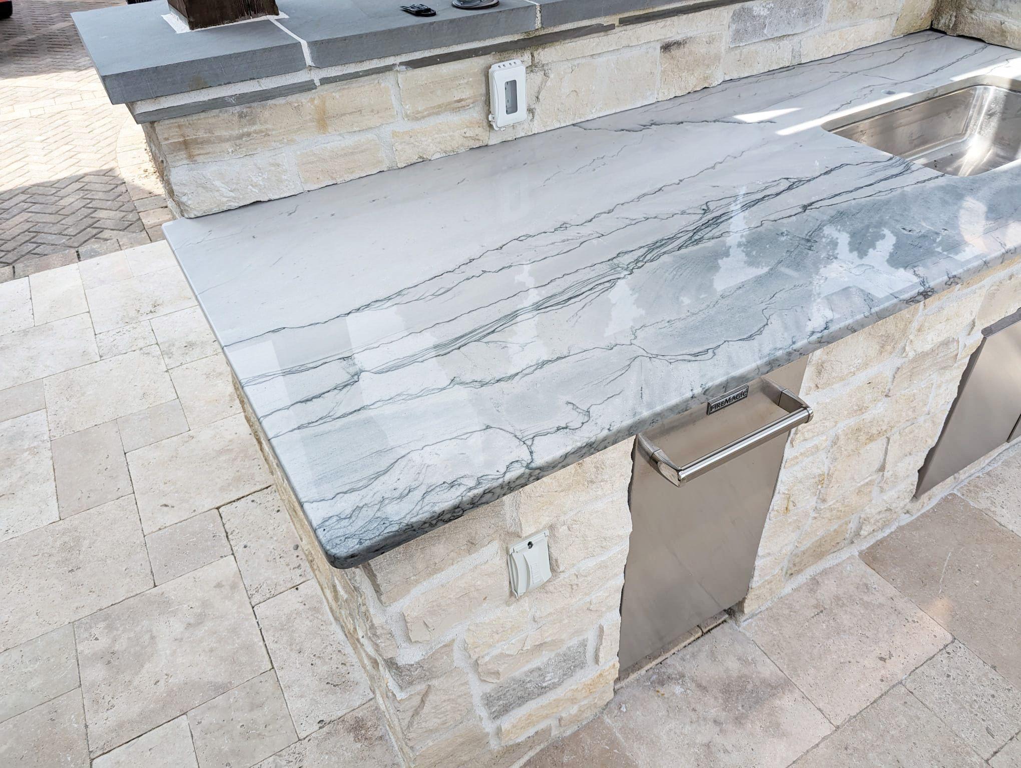 Maldives Quartzite Outdoor Countertop