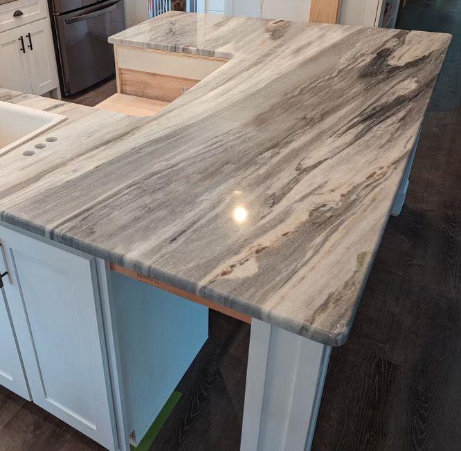 Portinari Marble Kitchen island