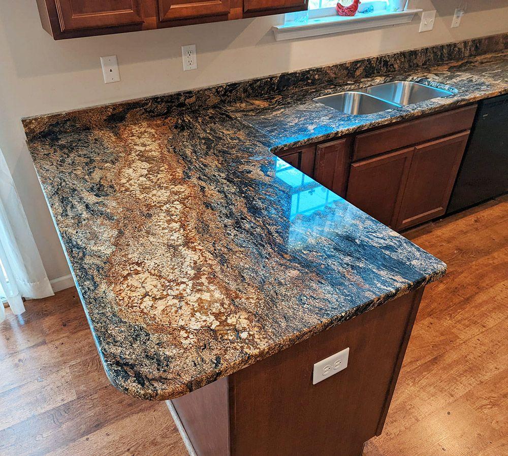 Sedna Granite Countertop Peninsula