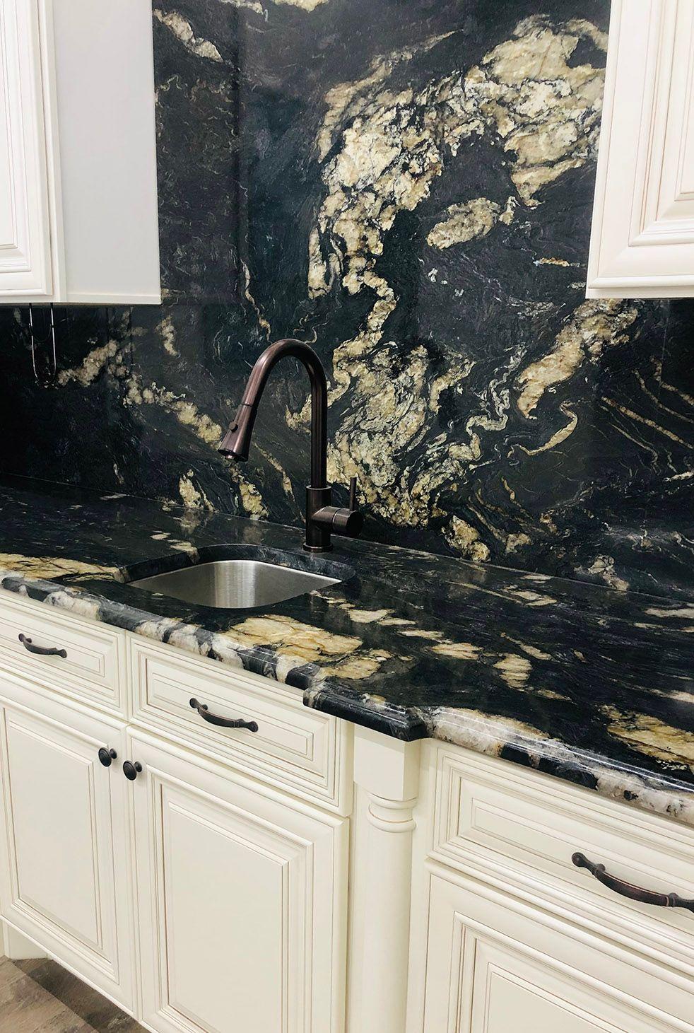 Titanium Granite Countertops Full Backsplash