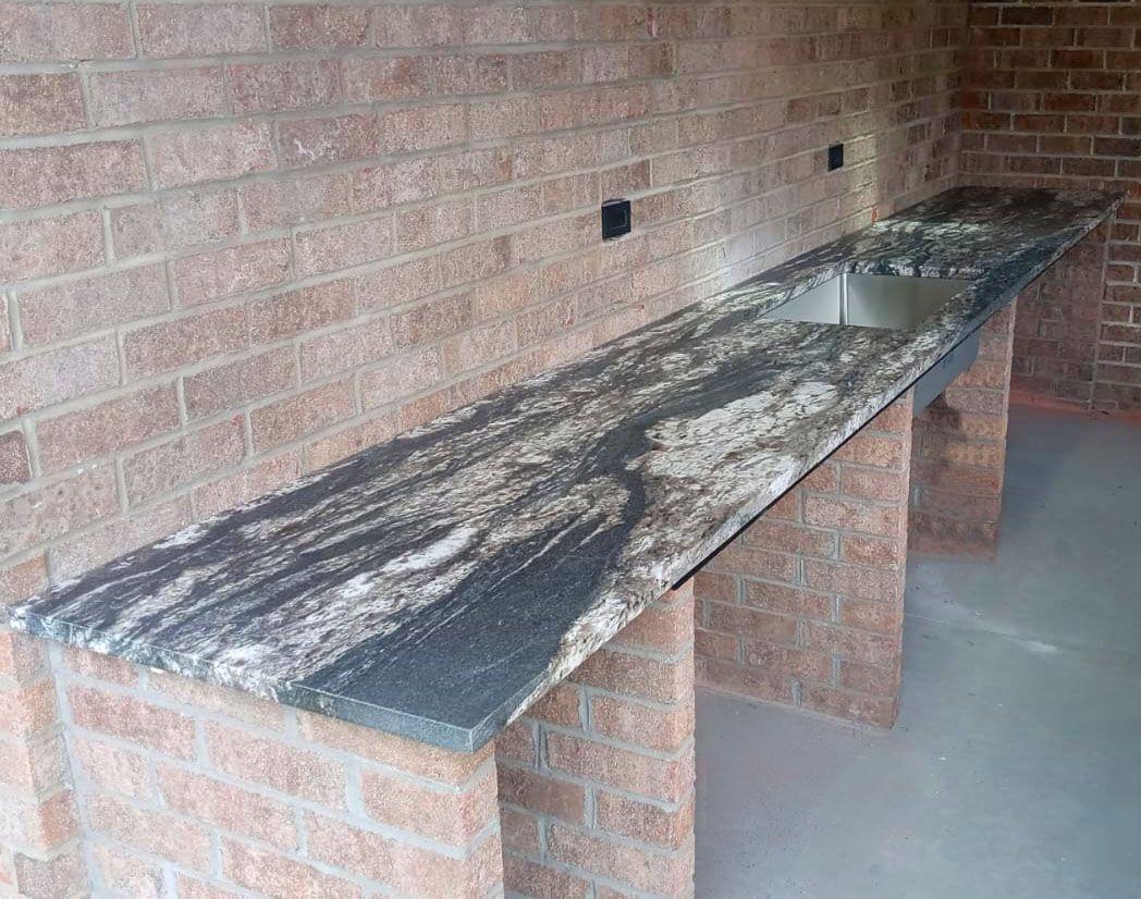 Titanium Black Granite Countertops