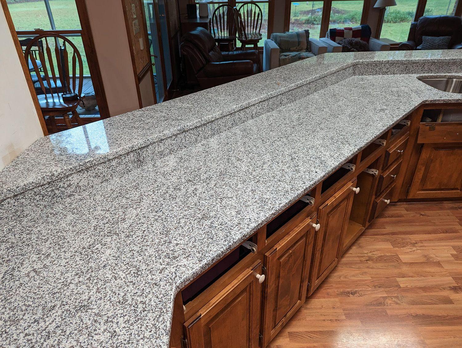 White Sparkle Granite Countertops