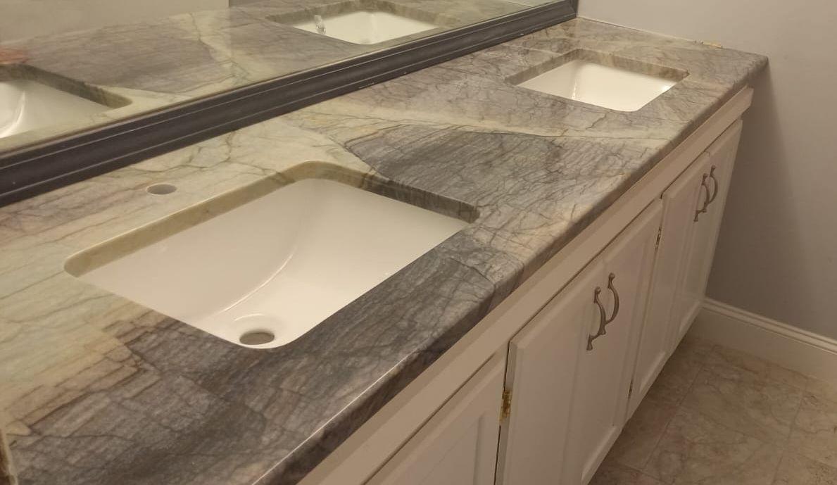 Zumaia Quartzite Double Vanity